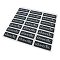 Custom Silkscreen Printed Frosted Polycarbonate Polyester Plastic PC PET Nameplate Label Sticker PVC Adhesive for Chemical Use