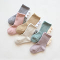 New Cute Cartoon Dinosaur Tube Coral Fleece Plush Thick Children Anti slip Floor Baby Grip Socks