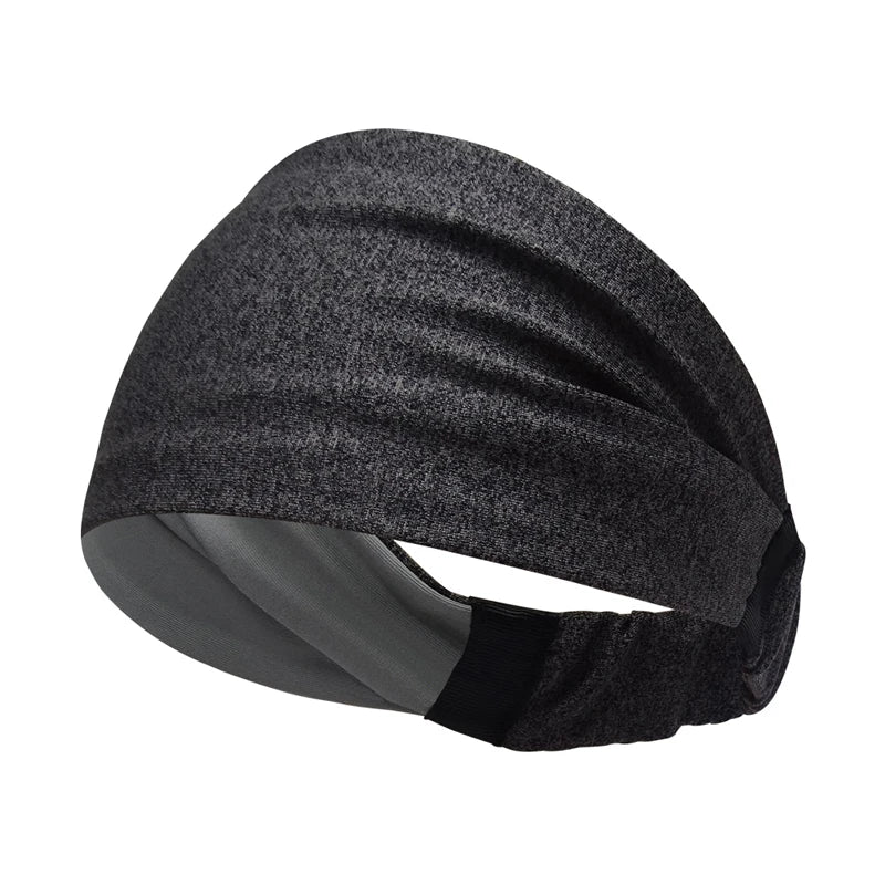 Wholesale 100% Polyester Thin Dry Grip Custom Logo Elastic Sport Headband for Running Basketball Tennis Yoga Gym