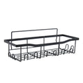 Punch-Free Wall-Mounted Metal Bathroom Rack Set Single Tier Glossy Finish Multifunction Toiletries Soap Storage for Bathroom