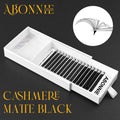 Abonnie Custom Fluffy Russian Volume Eyelash Dark Premium Fan Like Butter Velvet Lash Trays Matte Black Cashmere Lash Extensions MegaBDM