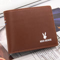 2022 Hot Sale Short Fashion Men's Open Polyester Lining Large Capacity Casual 3-Fold Slim Wallet
