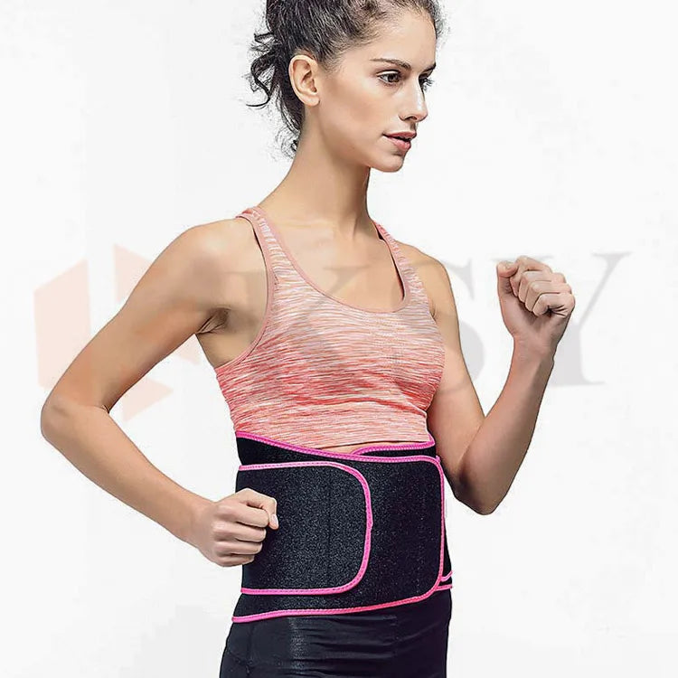 Unisex Sports Breathable Waist Trimmers Neoprene Lower Back Brace Waist Trainer Lumbar Support Belt