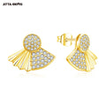 Luxury Jewelry Earrings Fashion Design D Color VVS Moissnite 925 Sterling Silver Studs Earrings High Quality