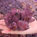 Wholesale Green Purple Phantom Quartz Cluster Purple Crystal Ghost Cluster Raw Stone for Decoration MegaBDM