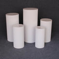L909 Table Dessert Stand Party Metal Round Column Flower Cylinder Plinths White Round Cakes Stand Display for Wedding Decoration
