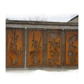 Contemporary Design Outdoor Carbon Steel Garden Screen Eco-friendly Weather Resistant Frameless Structure Room Divider