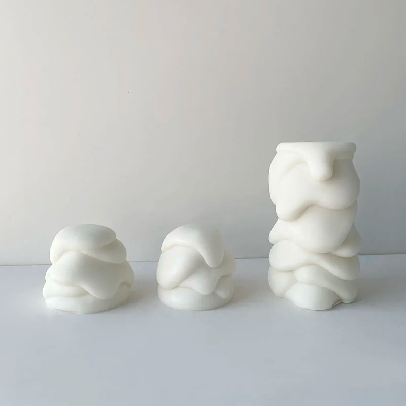 Creative Handmade Aromatherapy Candle Soap Ornaments INS Style Candle Silicone Mold DIY Silicone Candle Mold