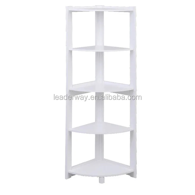 LW20138 White MDF Living Room Storage Corner Free Stand
