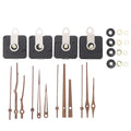 Sweeping Clock Movement Sets With Black Short Walnut Solid Wood  Hands Pointer