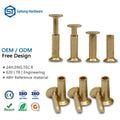 China Manufacturer's Semi Tubular Brass Rivets Hollow Rivets for Bus & Truck Brake Lining Knife Handle Knife Handle Rivets