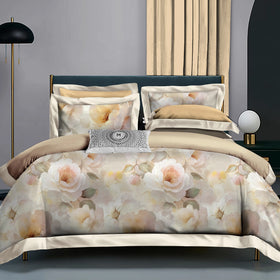 Factory Whole Sale Cotton Healthy 4 Pieces Bedding Sheet Set