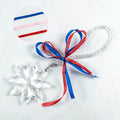 2024 Pujiang Hot Selling Wholesale Personalized Hanging Snowflake Shaped Clear Christmas Tree Decorations Supplies