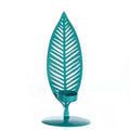 Home Decor Metal Candelabra Candlestick Elegant Candelabra Leaf Shape Candle Holder Stand
