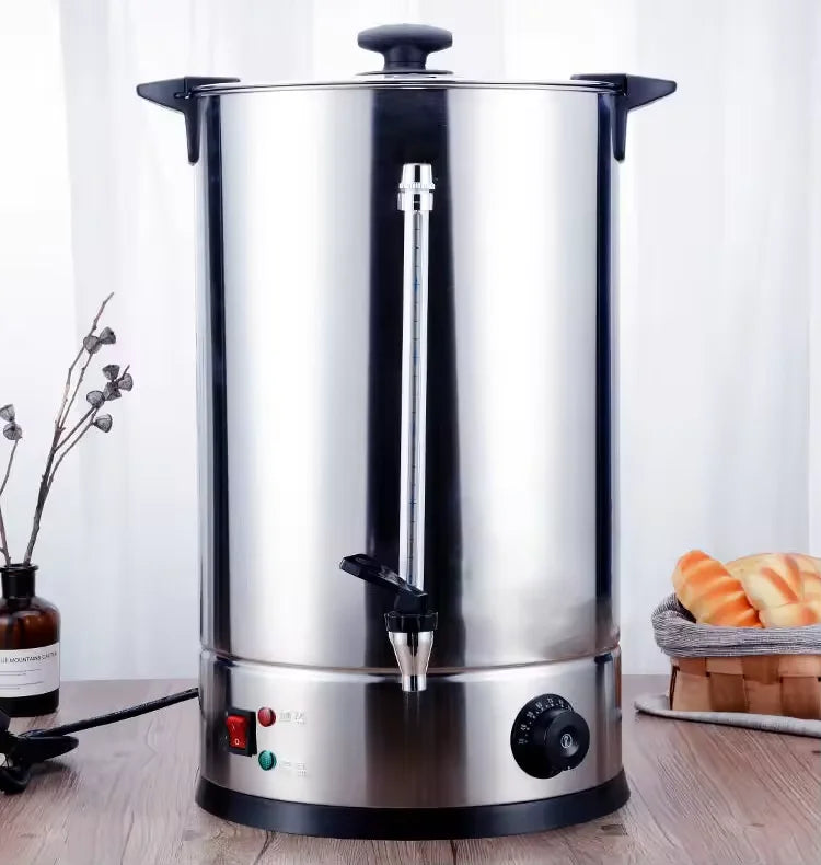 Commercial Coffee Boiler Stainless Steel Water Milk Tea Coffee Urn Electric Coffee Pot Dispenser with Water Tap