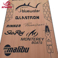 Sansd Sea Deck Durable UV-Resistant Anti-Slip Faux Teak Decking Sheet Modern EVA Foam Boat Flooring for Outdoor Use Yacht