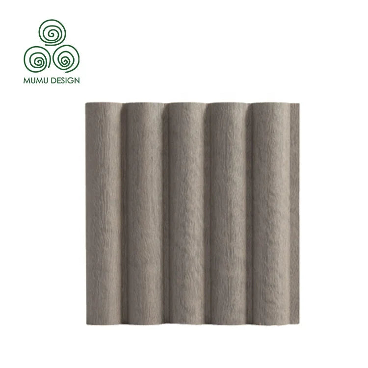 MUMU 3D Home Bright Lusuries Interior Large Wood PVC Cladding Ceiling Wooden Decorative Wall Panels