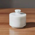 Food Storage Pot for Home Restaurant Ketchin Marble Spice Salt Sugar and Pepper Pot Container Marble Storage Pot