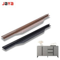 Card Plate Milling Handle Wardrobe Door Aluminum Alloy Wardrobe Handle Cabinet Black Handle
