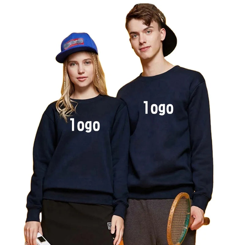 High Quality Hoodies Crewneck Customizing Embroidered Printing Blank Sweatshirts Men Custom Crewneck Sweatshirt