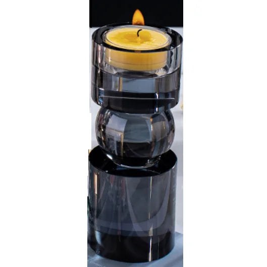 Crystal Cylinder Tea Light Candle Holder for Home Decoration