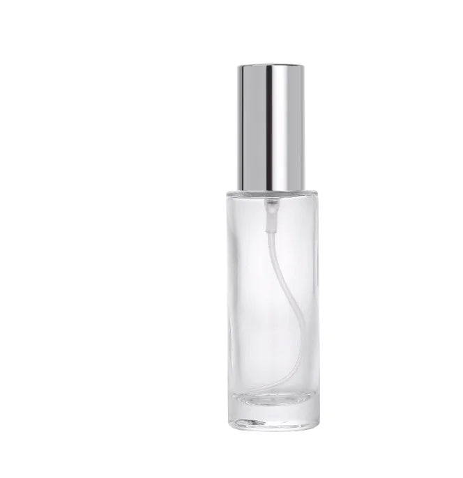 Custom Round Empty Clear Fragrance Glass Perfume Bottle 30ml 50ml 100ml Perfume Spray Glass Bottles