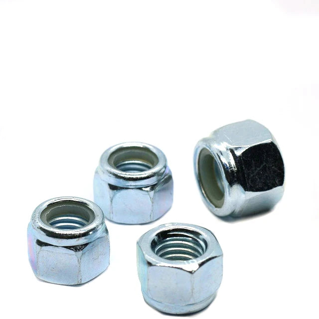 China Factory Wholesale Din985/982 Carbon Steel Galvanized Lock Nut Nylon Insert Self-locking Hexagonal Lock Nut