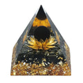 HZ Orgonite Orgone Pyramid Natural Selenite Orgone Pyramid With Life Symbol for Emf and Healing