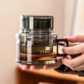 Sustainable ECO Friendly Products Handmade clear Mini Heat Resistant High Borosilicate Glass Teapot with Infuser and Handle