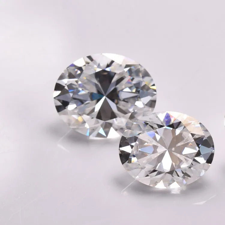 Roomy Flawless Moissanite Oval Cut Pear Cut Shape VVS Loose White Moissanite Diamond