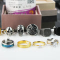 BMZ 2026 Factory Order Price New Style  Multi Options Stainless Vintage Men Ring