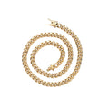 SC003 6mm Stainless Steel Geometric Cuban Link Hip Hop Chain Necklace-Trendy Anniversary Gift