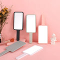 Small MOQ Customized logo square Shapes Cosmetic Hand Mirrors Wholesale Bulk Makeup Hand Held Mirror