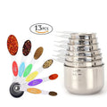13-piece Set Stainless Steel Eco-Friendly CE Certified Measuring Cup and Spoon with Scale Kitchen Utensils