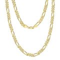 MYF Factory Wholesale 925 Sterling Silver Gold Vermeil Figaro Chain Necklace Trendy Wedding Accessory