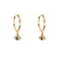 S925 Sterling Silver Devil's Eyes Retro Blue Eyes Sterling Silver Earring Stud Earrings
