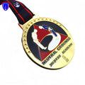 Custom Gold Plated Customized Jiu-Jitsu Medal for Neutral Grounds Academy Medal for Star Taiji Karate Aikido Kung Fu Wushu