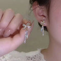 DAIHE Wholesale New Style Zircon Butterfly Earrings Anti Allergy Butterfly Earring Fashion Jewelry