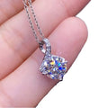 Luxury Silver Plated Single Drill Zircon Pendant Wedding Necklace Eight Hearts Eight Arrows Strand Chain Romantic Anniversary
