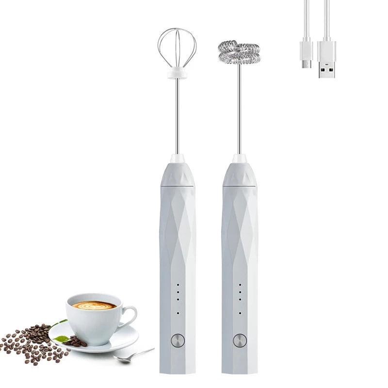 Factory Price USB Rechargeable Handheld Milk Frother Cappuccino Milk Frother Milk Shake Mixer Hot Chocolate Mixer