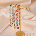 Wholesale Stainless Steel 18k Gold Plated Evil Eyes Bracelet for Women Red Blue Charm Jewelry for Parties and Gifts
