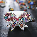 HX-303 High Quality Handmade Rhinestone Butterfly Shape Hair Claws Clips Ponytail Holder Hair Claw