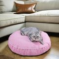 Large Round Waterproof Dog Bed for Cats Washable Pet Furniture with Removable Feature for Small Giants