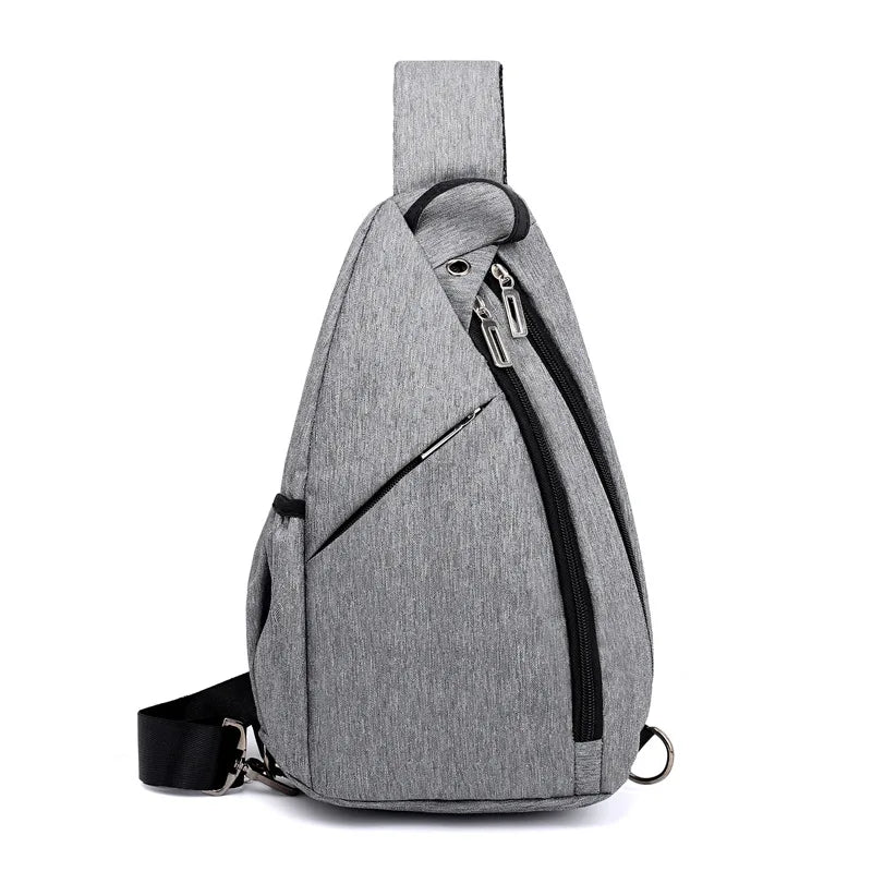New Messenger Bag Large Capacity Multifunctional USB Mens Chest Bag Sports Travel Chest Bag