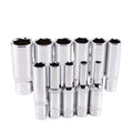 11 Pcs 1/4 Inch Drive Deep Socket Set Crv Hand Tools 6 Point Long Socket Hex Repair Tool