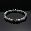 8mm Natural Labradorite Green Round Gemstone Beads Stretch Bracelet Yoga Meditation Beaded Bracelets for Women