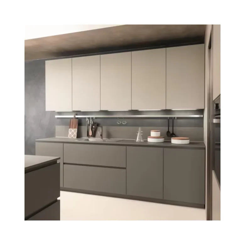 Factory New Modern Design Cheap Price Melamine Luxury Furniture MDF PB Wood Board Custom Kitchen Cabinet for Sale