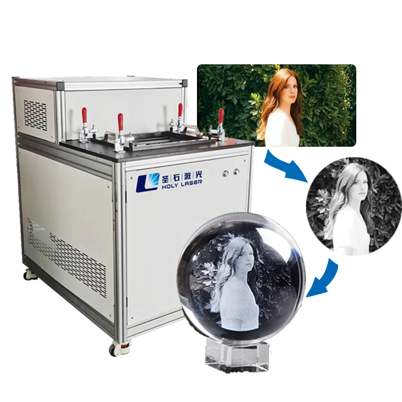 3D Crystal Ball Inner Laser Engraving Machine for Glass Marking Ornaments Gifts Simple User-friendly Machine 3W