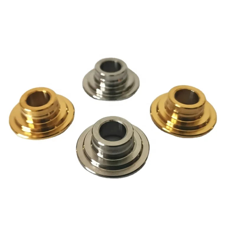 Foxti Graphic Customization Laser Marking Gr5 Cnc Car Engine Titanium Alloy Valve Spring Retainer Seat External Tooth High