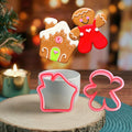 Christmas Woodland Gingerbread Biscuit Fondant Cookie Cutter Mold Tool Set for Royal Icing and Cookie Decorating